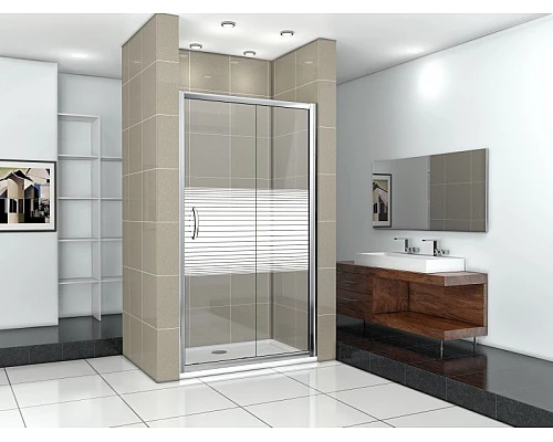 Заказать Душевая дверь в нишу Good Door Infinity WTW-130-C-CH 130 профиль Хром стекло прозрачное в магазине сантехники Santeh-Crystal.ru