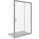 Купить Душевая дверь Good Door Infinity WTW-140-C-CH 140 профиль Хром стекло прозрачное в магазине сантехники Santeh-Crystal.ru