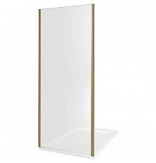 Душевая стенка Good Door Jazze SP-100-C-G 100 профиль Золото стекло прозрачное