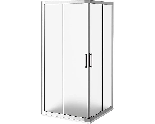 Купить Душевой уголок Good Door Latte CR-90-G-WE 90x90 профиль Белый стекло Grape в магазине сантехники Santeh-Crystal.ru