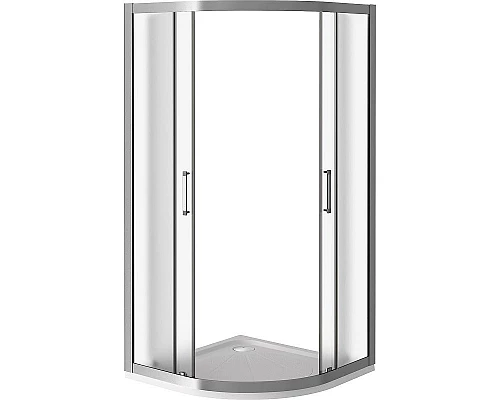 Заказать Душевой уголок Good Door Latte R-80-C-WE 80x80 профиль Белый стекло Grape в магазине сантехники Santeh-Crystal.ru