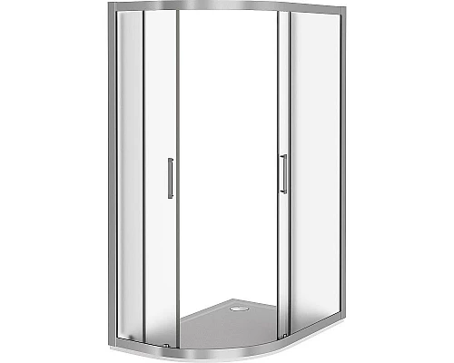 Купить Душевой уголок Good Door Latte R-120-G-WE 120x80 профиль Белый стекло Grape в магазине сантехники Santeh-Crystal.ru