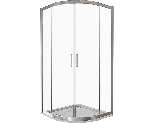 Купить Душевой уголок Good Door Latte R-80-C-WE 80x80 профиль Белый стекло прозрачное в магазине сантехники Santeh-Crystal.ru