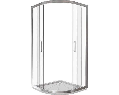 Купить Душевой уголок Good Door Latte R-80-C-WE 80x80 профиль Белый стекло прозрачное в магазине сантехники Santeh-Crystal.ru