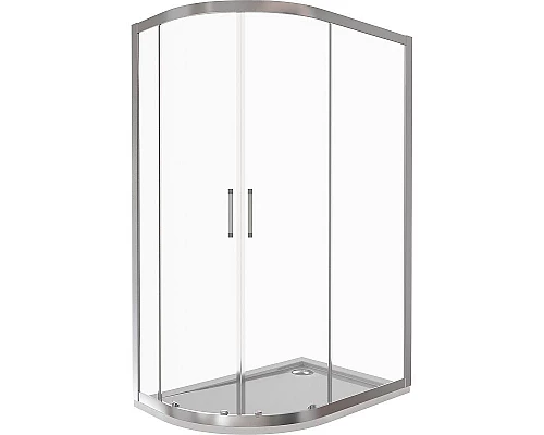 Приобрести Душевой уголок Good Door Latte R-120-C-WE 120x80 профиль Белый стекло прозрачное в магазине сантехники Santeh-Crystal.ru