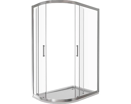 Приобрести Душевой уголок Good Door Latte R-120-C-WE 120x80 профиль Белый стекло прозрачное в магазине сантехники Santeh-Crystal.ru