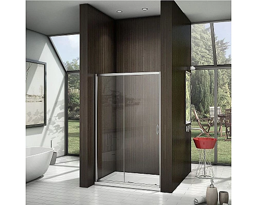 Заказать Душевая дверь Good Door Latte WTW-110-C-WE 110 профиль Белый стекло прозрачное в магазине сантехники Santeh-Crystal.ru