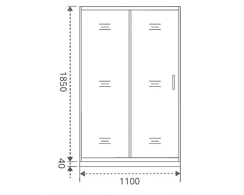 Заказать Душевая дверь Good Door Latte WTW-110-C-WE 110 профиль Белый стекло прозрачное в магазине сантехники Santeh-Crystal.ru