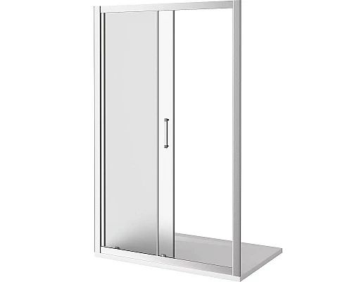 Приобрести Душевая дверь Good Door Latte WTW-140-G-WE 140 профиль Белый стекло Grape в магазине сантехники Santeh-Crystal.ru