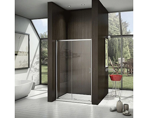 Купить Душевая дверь в нишу Good Door Neo WTW-140-C-CH 140х185 профиль Хром стекло прозрачное в магазине сантехники Santeh-Crystal.ru