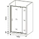 Купить Душевая дверь Good Door Orion WTW-PD-140-G-CH 140 профиль Хром стекло Grape в магазине сантехники Santeh-Crystal.ru
