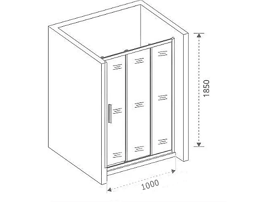 Заказать Душевая дверь Good Door Orion WTW-100-C-CH 100 профиль Хром стекло прозрачное в магазине сантехники Santeh-Crystal.ru