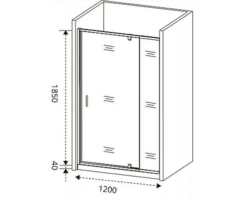 Заказать Душевая дверь Good Door Orion WTW-PD-120-С-СH 120 профиль Хром стекло прозрачное в магазине сантехники Santeh-Crystal.ru