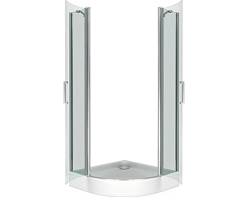 Приобрести Душевой уголок Good Door Pandora R-80-C-CH 80х80 профиль Хром стекло прозрачное в магазине сантехники Santeh-Crystal.ru