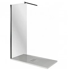 Душевая перегородка Good Door Walk In SP-120-C-В 120 профиль Черный стекло прозрачное