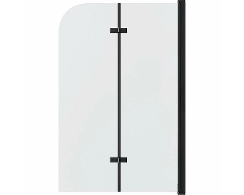 Приобрести Шторка на ванну Grossman 100x150 GR-106100BLACK профиль Черный стекло прозрачное в магазине сантехники Santeh-Crystal.ru
