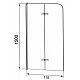 Купить Шторка на ванну Grossman 110x150 GR-106110BLACK профиль Черный стекло прозрачное в магазине сантехники Santeh-Crystal.ru