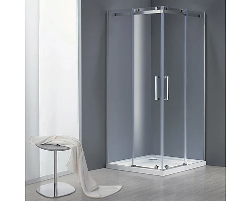Приобрести Душевой уголок Grossman GR-1100 100x100 профиль Хром стекло прозрачное в магазине сантехники Santeh-Crystal.ru