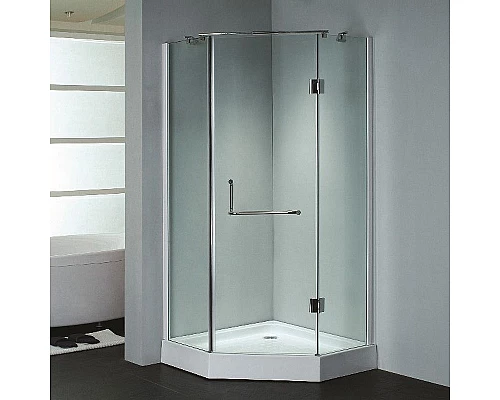 Заказать Душевой уголок Grossman GR-8090 185х90 профиль Белый/Хром стекло прозрачное в магазине сантехники Santeh-Crystal.ru