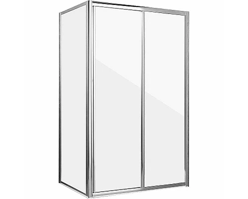 Приобрести Душевой уголок Grossman Alba 100х80 GR-1080Al профиль Хром стекло прозрачное в магазине сантехники Santeh-Crystal.ru