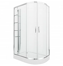 Душевой уголок Grossman Classic 120х80 L GR-9120L профиль Хром стекло прозрачное