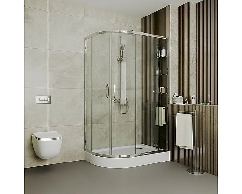 Заказать Душевой уголок Grossman Classic 120х80 R GR-9120R профиль Хром стекло прозрачное в магазине сантехники Santeh-Crystal.ru