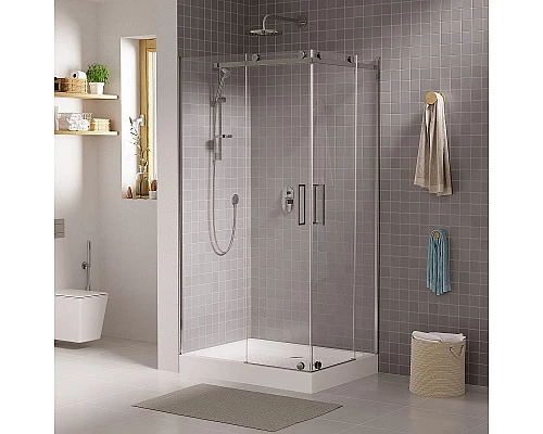 Заказать Душевой уголок Grossman Cosmo 120х90 L GR-1120L профиль Хром стекло прозрачное в магазине сантехники Santeh-Crystal.ru