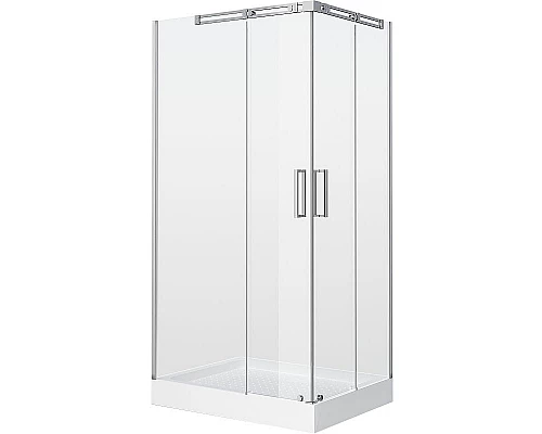 Заказать Душевой уголок Grossman Galaxy 110х80 L GR-3110L профиль Хром стекло прозрачное в магазине сантехники Santeh-Crystal.ru