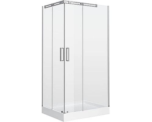 Купить Душевой уголок Grossman Galaxy 120x80 R GR-3120R профиль Хром стекло прозрачное в магазине сантехники Santeh-Crystal.ru