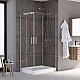 Купить Душевой уголок Grossman Galaxy 120x80 R GR-3120R профиль Хром стекло прозрачное в магазине сантехники Santeh-Crystal.ru