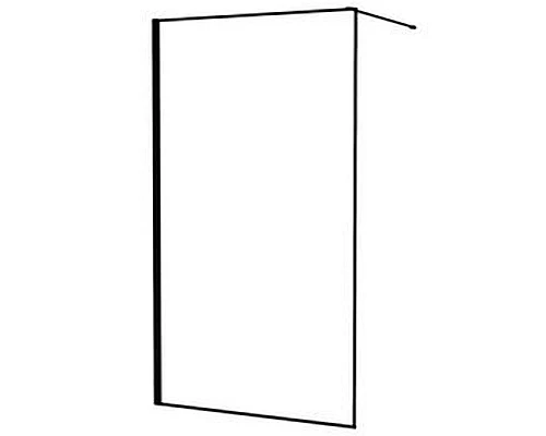 Приобрести Душевая перегородка Iddis Slide 120 SLI8BS2i23 профиль Черный стекло прозрачное в магазине сантехники Santeh-Crystal.ru