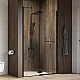 Заказать Душевая дверь Iddis Slide 110 SLI6BH1i69 профиль Черный стекло прозрачное в магазине сантехники Santeh-Crystal.ru