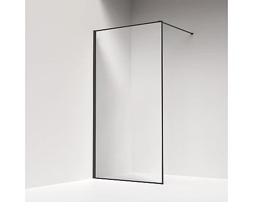 Приобрести Душевая перегородка Iddis Slide 100 SLI8GS0i23 профиль Графит стекло прозрачное в магазине сантехники Santeh-Crystal.ru