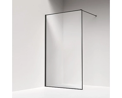 Приобрести Душевая перегородка Iddis Slide 110 SLI8GS1i23 профиль Графит стекло прозрачное в магазине сантехники Santeh-Crystal.ru