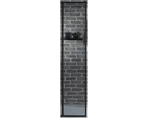 Приобрести Душевая стенка Jacob Delafon Nouvelle Vague 30 E94WS30-B1 профиль Черный матовый стекло прозрачное в магазине сантехники Santeh-Crystal.ru