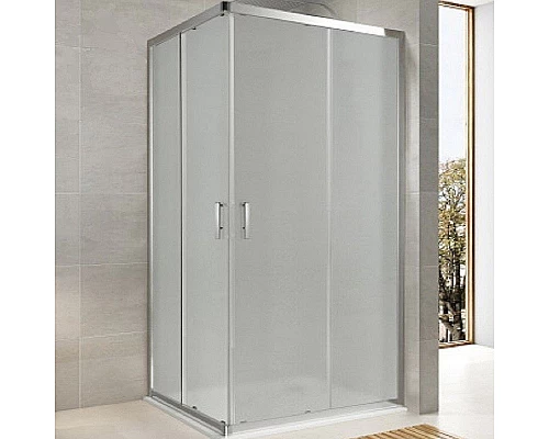 Приобрести Душевой уголок Koller Pool Grace 120X80 G12080SG профиль Хром стекло рифленое в магазине сантехники Santeh-Crystal.ru