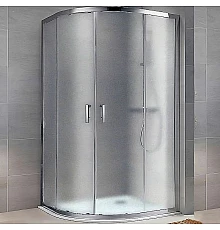 Душевой уголок Koller Pool Round 120X80 R12080RG профиль Хром стекло рифленое