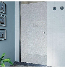 Душевая дверь Koller Pool Waterfall Line 80 QP10 профиль Хром стекло рифленое