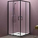 Приобрести Душевой уголок Kolpa San Eco Quat TKK 90x90 515280 профиль Черный стекло прозрачное в магазине сантехники Santeh-Crystal.ru