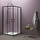 Приобрести Душевой уголок Kolpa San Eco Quat TKK 90x90 515280 профиль Черный стекло прозрачное в магазине сантехники Santeh-Crystal.ru
