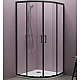 Купить Душевой уголок Kolpa San Eco Quat TKP 80x80 515290 профиль Черный стекло прозрачное в магазине сантехники Santeh-Crystal.ru