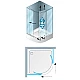 Купить Душевой уголок Kolpa San Eco Quat TKP 80x80 515290 профиль Черный стекло прозрачное в магазине сантехники Santeh-Crystal.ru