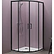Купить Душевой уголок Kolpa San Eco Quat TKP 90x90 515300 профиль Черный стекло прозрачное в магазине сантехники Santeh-Crystal.ru