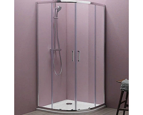 Приобрести Душевой уголок Kolpa San Eco Quat TKP 90x90 538580 профиль Хром стекло прозрачное в магазине сантехники Santeh-Crystal.ru