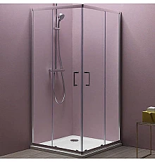 Душевой уголок Kolpa San Eco Quat TKK 90x90 538560 профиль Хром стекло прозрачное