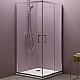 Приобрести Душевой уголок Kolpa San Eco Quat TKK 90x90 538560 профиль Хром стекло прозрачное в магазине сантехники Santeh-Crystal.ru
