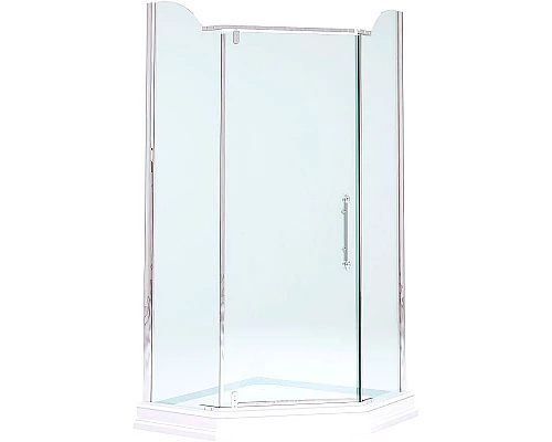 Купить Душевой уголок Migliore Diadema Penta 100x100 24173 профиль Хром стекло прозрачное в магазине сантехники Santeh-Crystal.ru