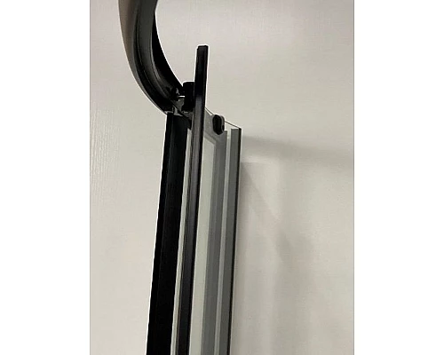 Купить Душевой уголок Niagara Eco 80х80 NG-003-14 Black профиль Черный стекло с рисунком в магазине сантехники Santeh-Crystal.ru