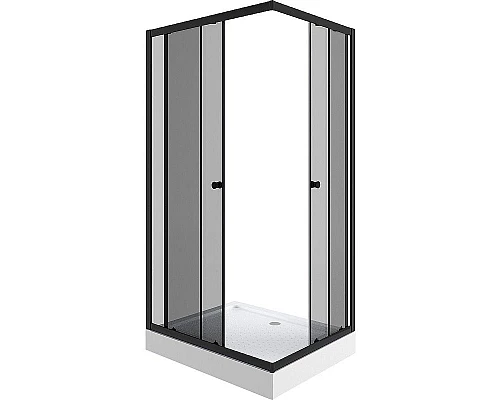 Заказать Душевой уголок Niagara Eco 120х80 NG-012-14QT профиль Черный стекло тонированное в магазине сантехники Santeh-Crystal.ru