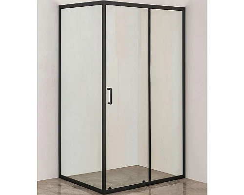 Приобрести Душевой уголок Orange 120x90 E23-12090TB профиль Черный стекло прозрачное в магазине сантехники Santeh-Crystal.ru